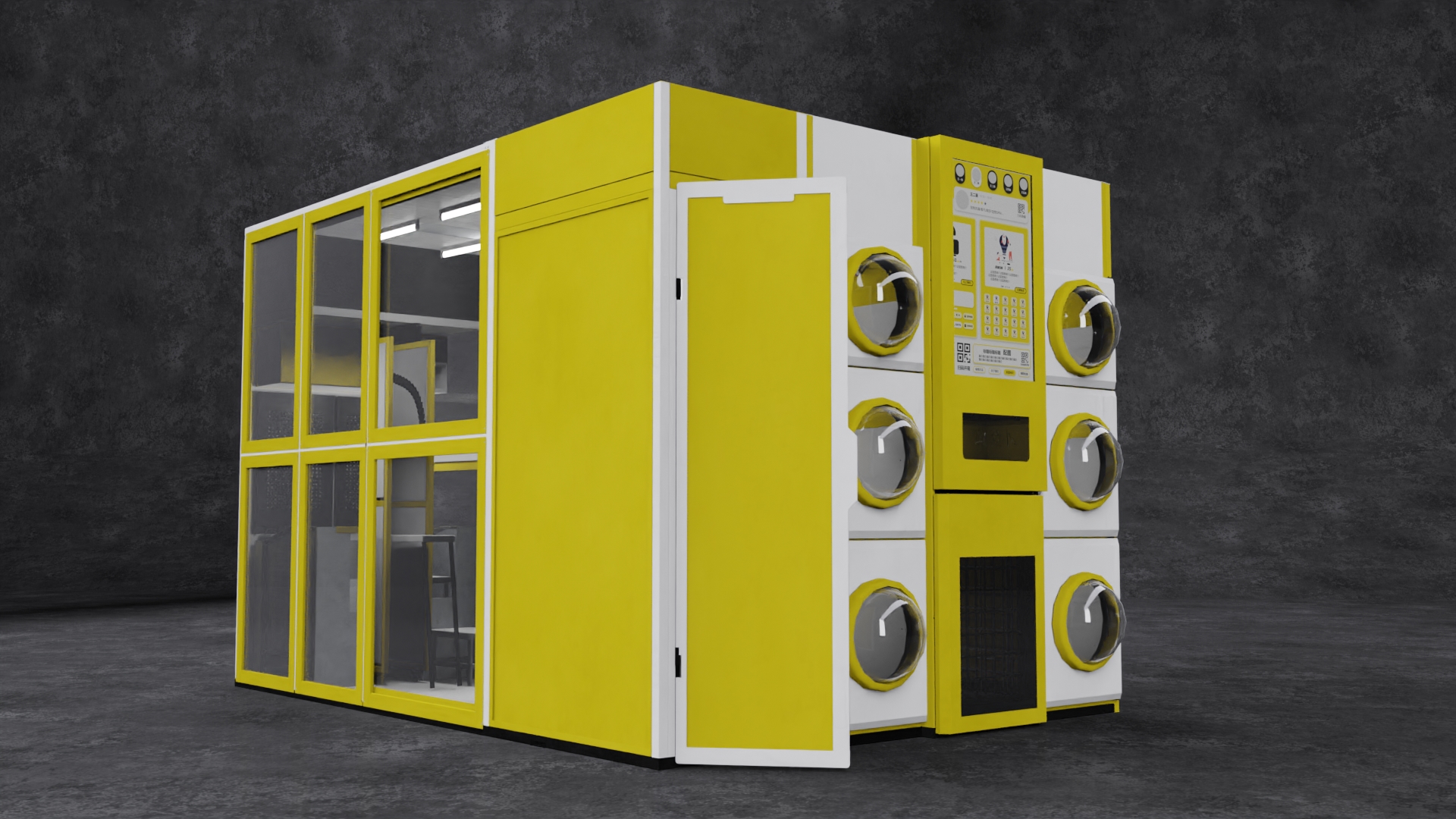 Manufacturing version three-quarter render